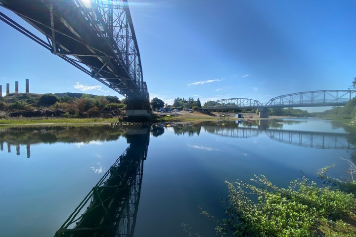 a bridge over a body of water